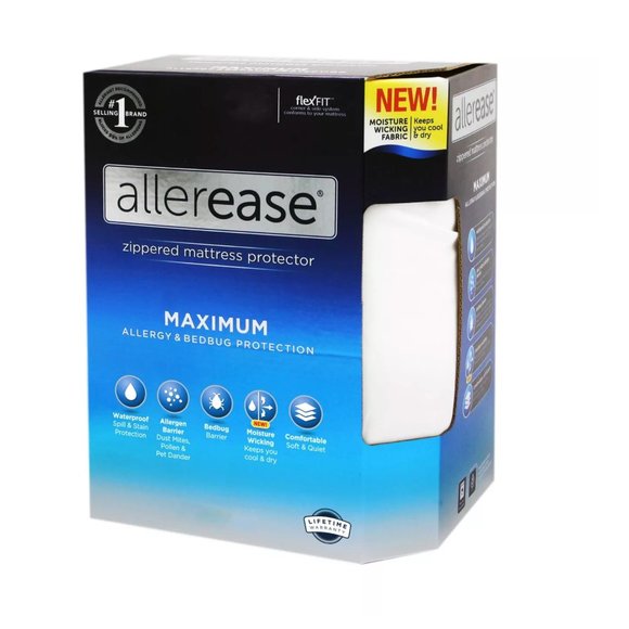 Allerease Maximum Mattress Protector White - Picture 1 of 8